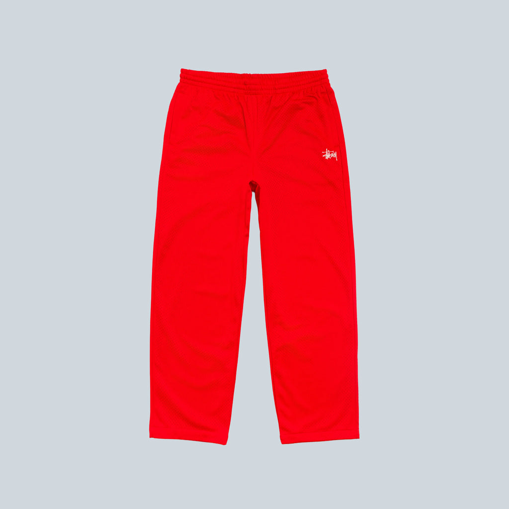 MESH TRACK PANT - RED