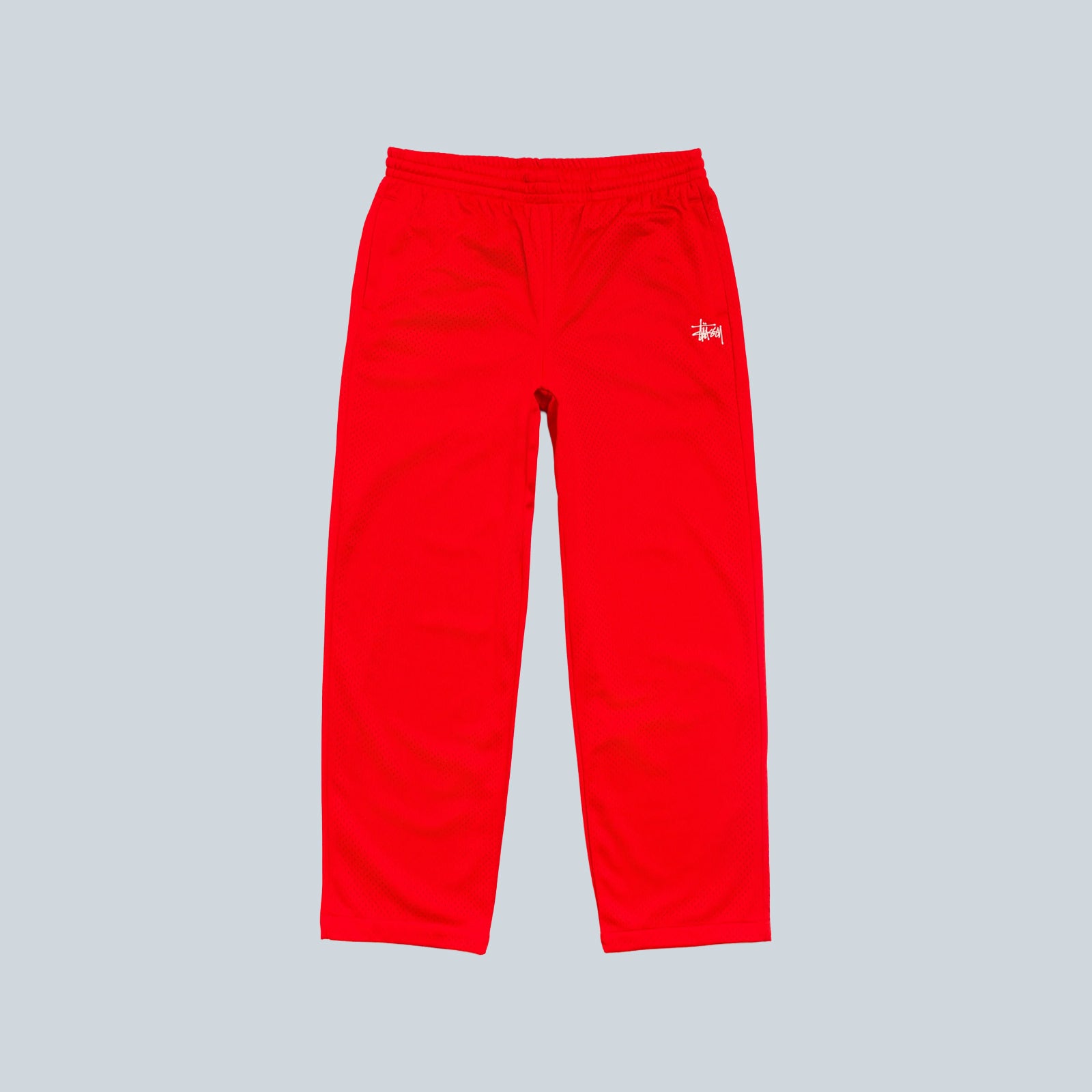 MESH TRACK PANT - RED