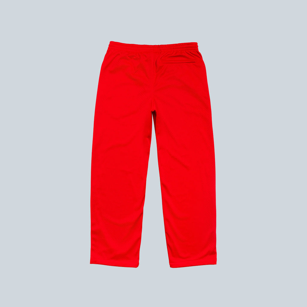 MESH TRACK PANT - RED
