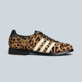 Baskets Saison adidas x Brain Dead Bowling en cuir à motif léopard avec trois bandes blanches et semelle noire