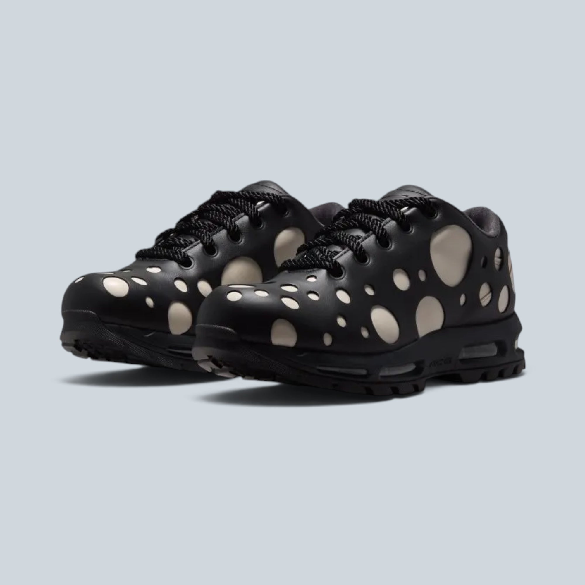 Baskets Saison Air Max Goadome Low QS en cuir noir et beige avec motif à pois et semelle crantée haute traction