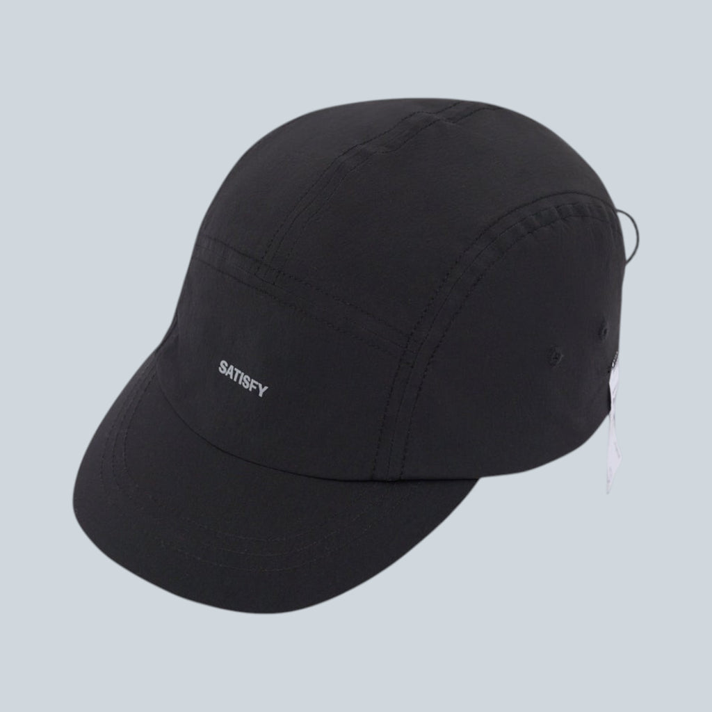 Casquette de trail noire Saison AmbientWarp en tissu Cordura durable avec logo réfléchissant