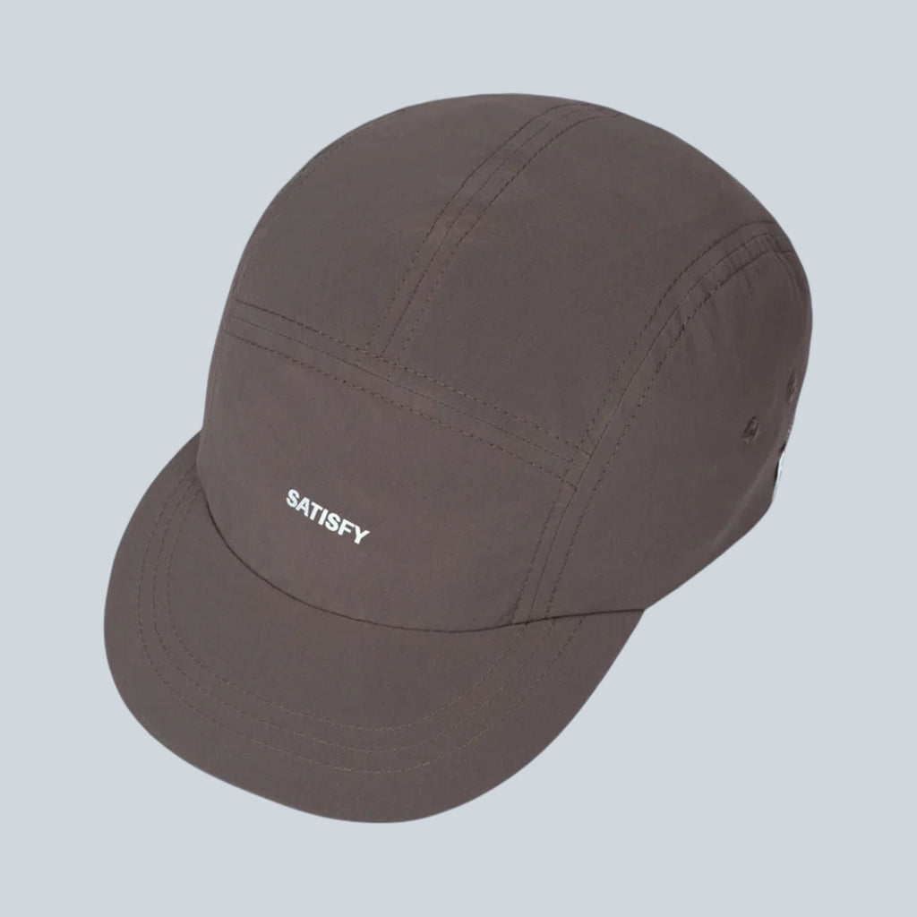 Casquette de trail 5 panneaux Saison AmbientWarp Cordura en coloris Falcon avec visière courte souple