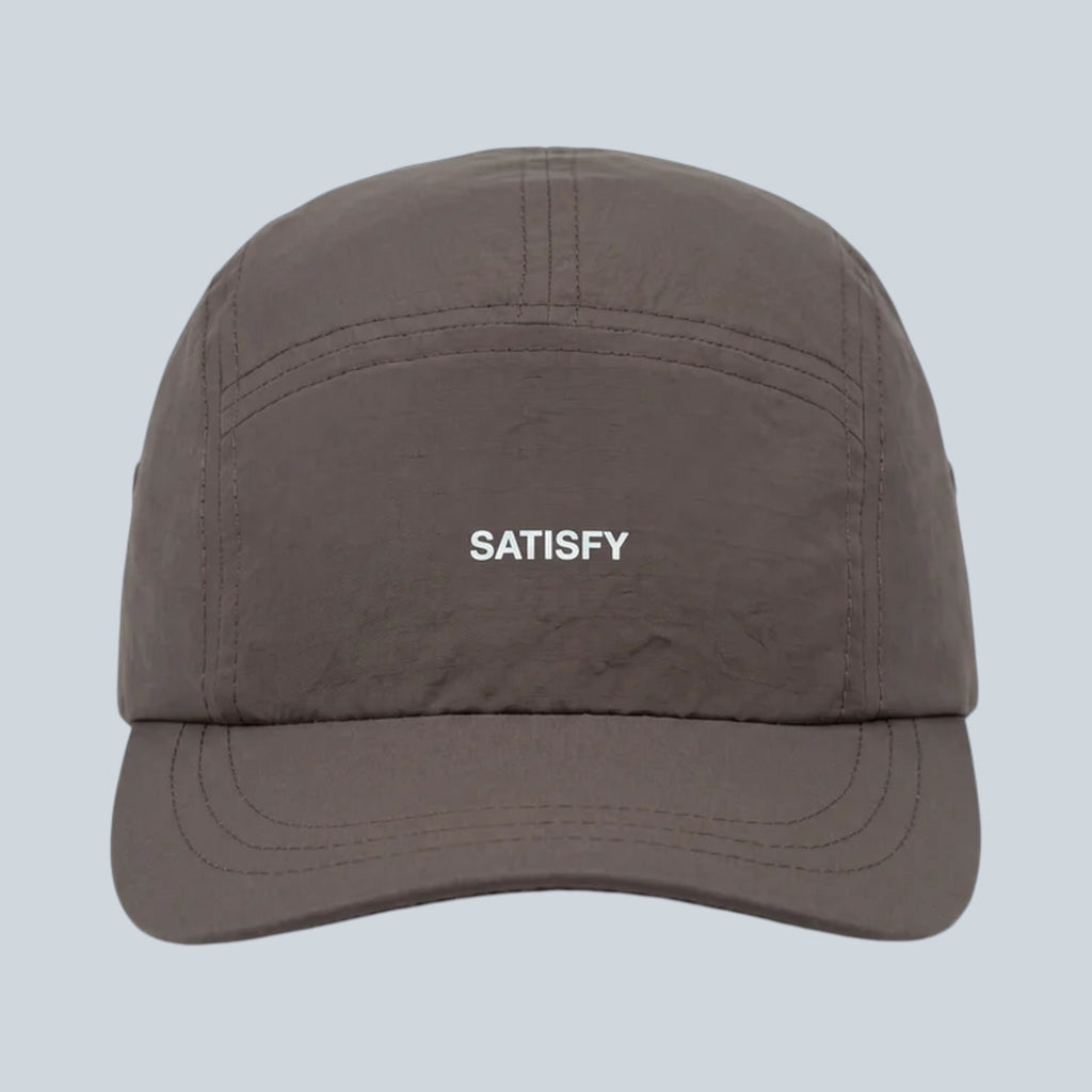 Casquette de trail 5 panneaux Saison AmbientWarp en Cordura et Softshell couleur Falcon avec visière courte souple