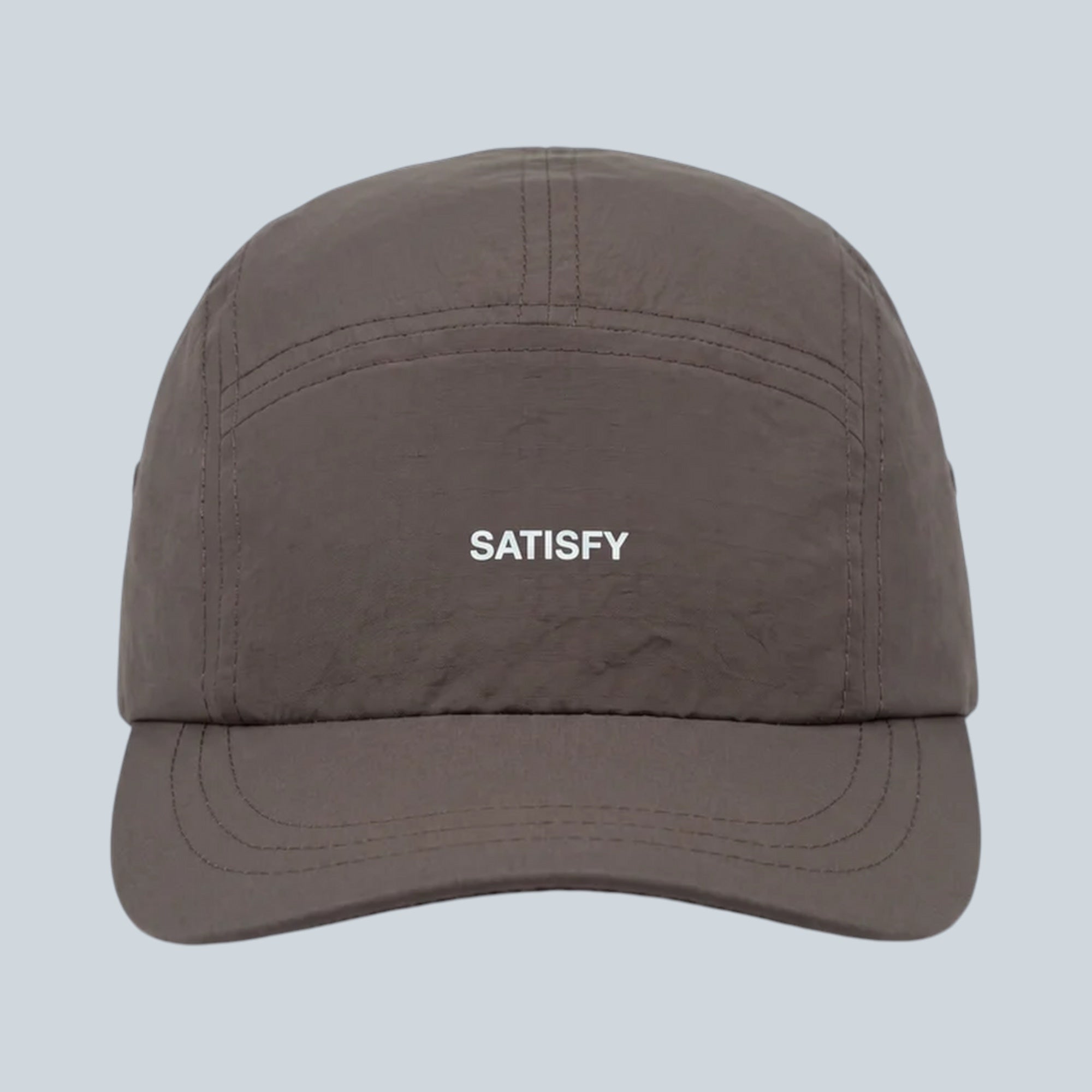 Casquette de trail 5 panneaux Saison AmbientWarp en Cordura et Softshell couleur Falcon avec visière courte souple