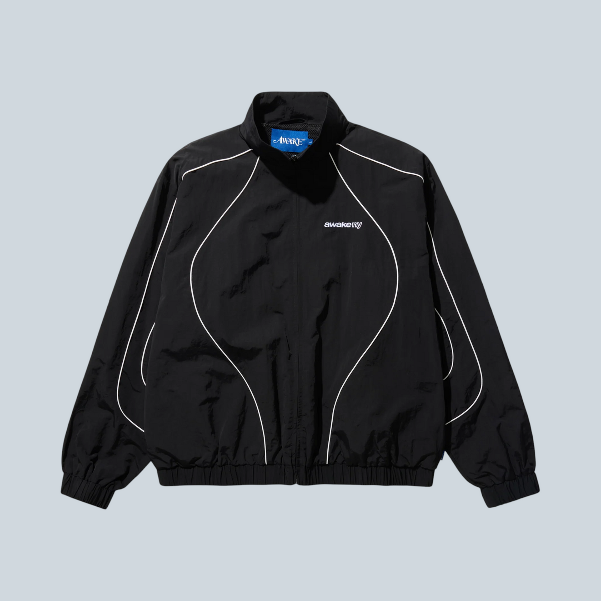 Awake NY Full Zip Star Track Jacket Black