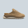 Mule à lacets Saison Birkenstock Uerzell 1774 en daim couleur cuoio avec semelle intermédiaire en liège et gomme