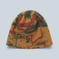 Bonnet Saison thisisneverthat sans revers en maille acrylique camel avec motif jacquard et logo brodé