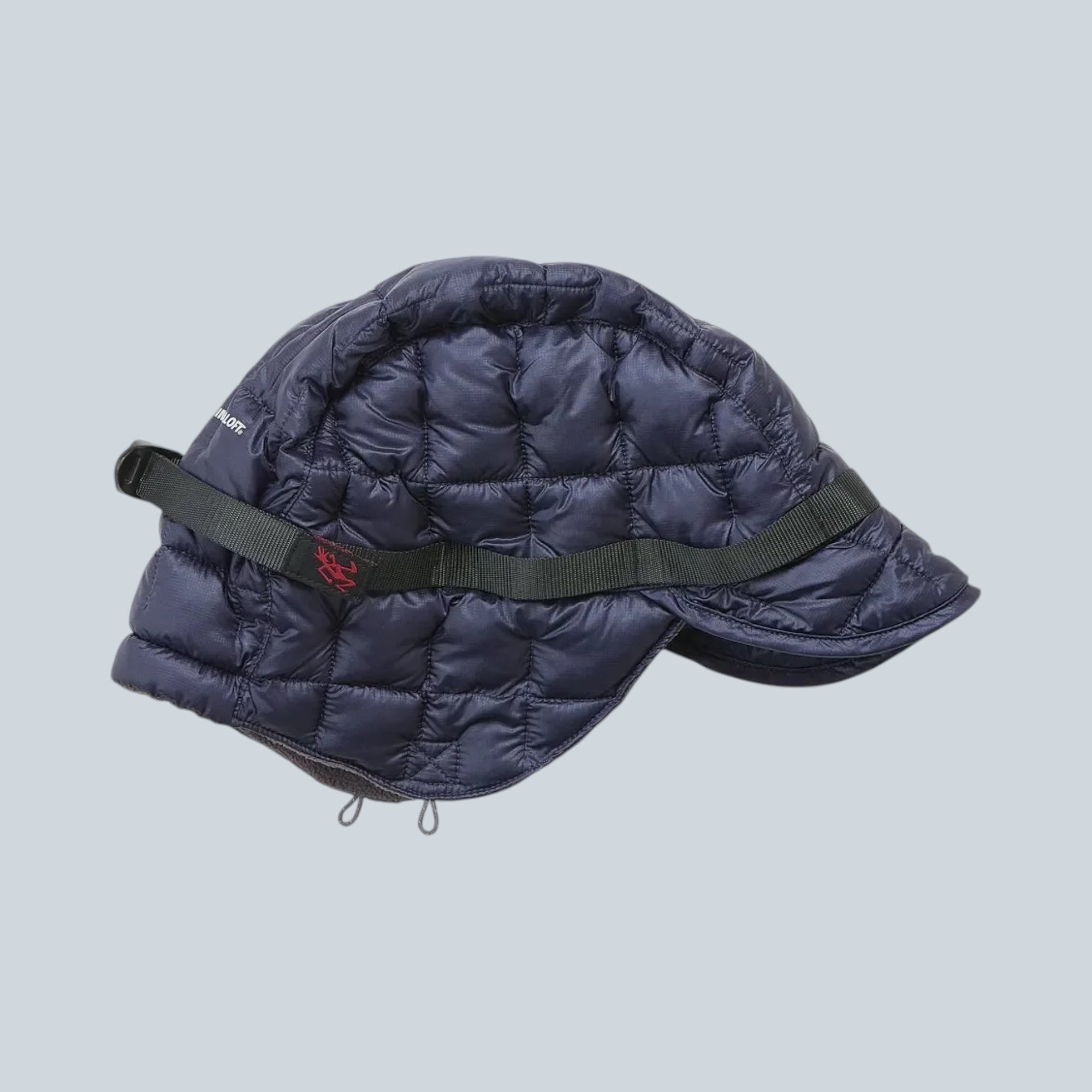 Bonnet Saison G-ZERO Primaloft indigo ultra léger en nylon matelassé avec sangle ajustable
