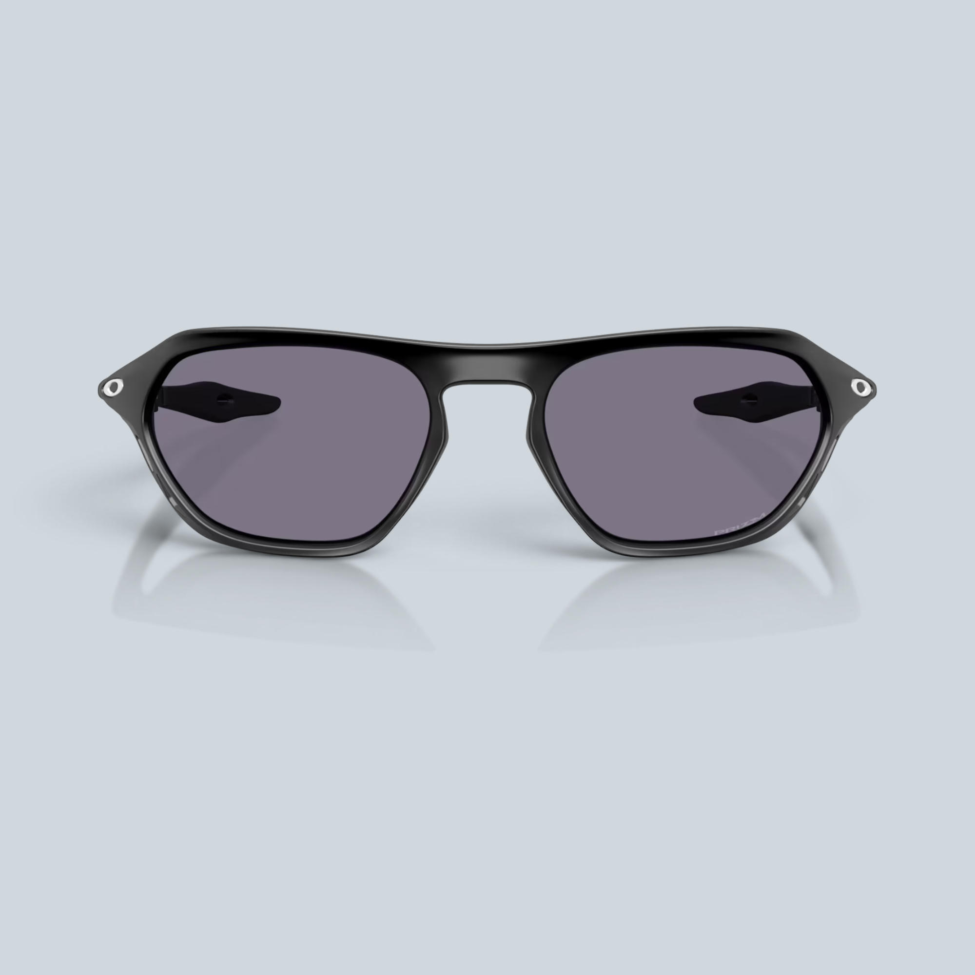 Lunettes de soleil Saison Cage Jacket avec monture noire mate et verres gris Prizm au design enveloppant