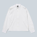 Chemise Saison Broad blanche en popeline de coton japonais à coupe ample et col classique