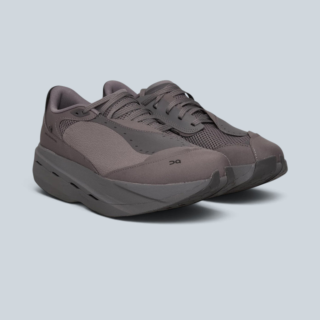 Chaussures de running Saison Cloudboom Volt PAF en mesh respirant coloris Ember et Pebble avec semelle Helion