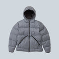Doudoune à capuche Saison Coldfront en duvet avec motif à carreaux bleu et gris