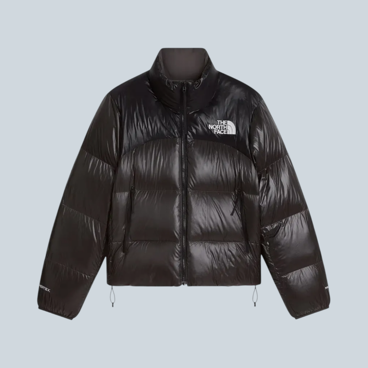 Doudoune réversible Saison The North Face Nuptse en nylon noir brillant avec isolation en duvet 700