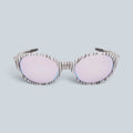 Lunettes de soleil Saison Eyejacket avec monture à motif camouflage blanc et verres teintés roses