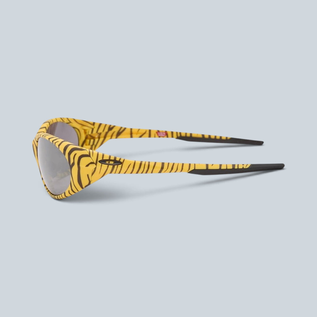 Lunettes de soleil Saison Eyejacket avec monture jaune à motif camouflage tigre et verres teintés