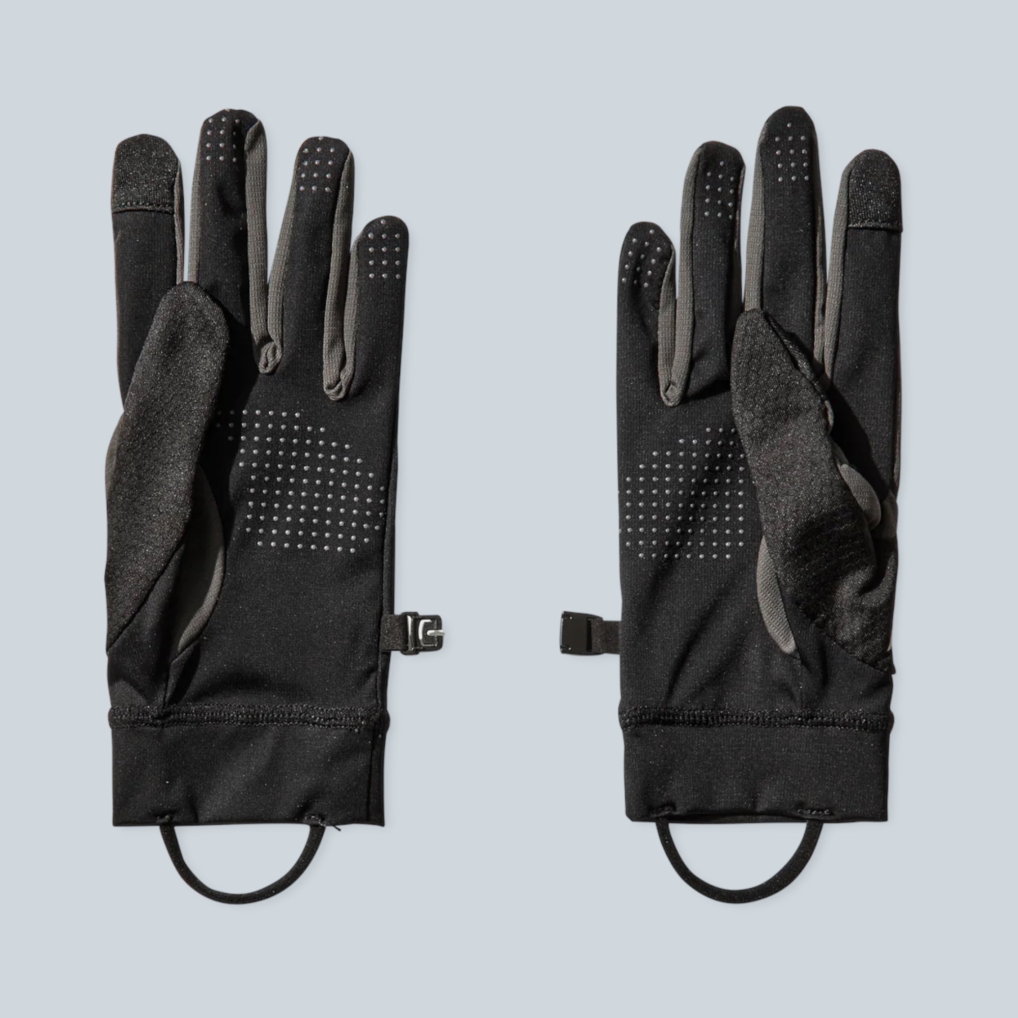 Gants de première couche Saison Andie noirs en maille extensible avec détails techniques antidérapants