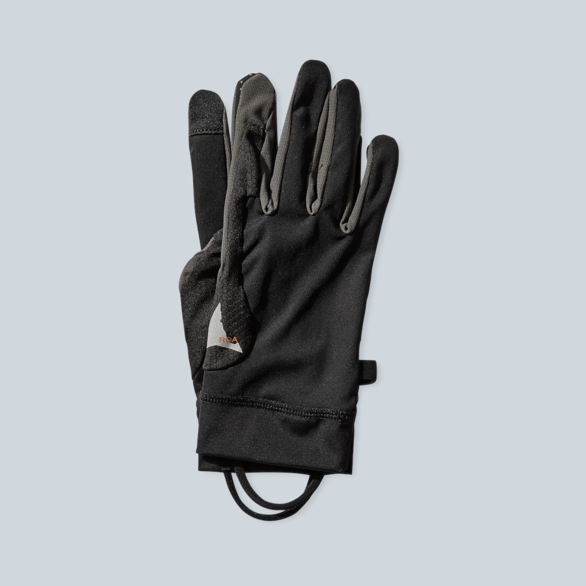 Gants de première couche Saison Andie noirs en maille polyamide extensible avec panneaux techniques et logo