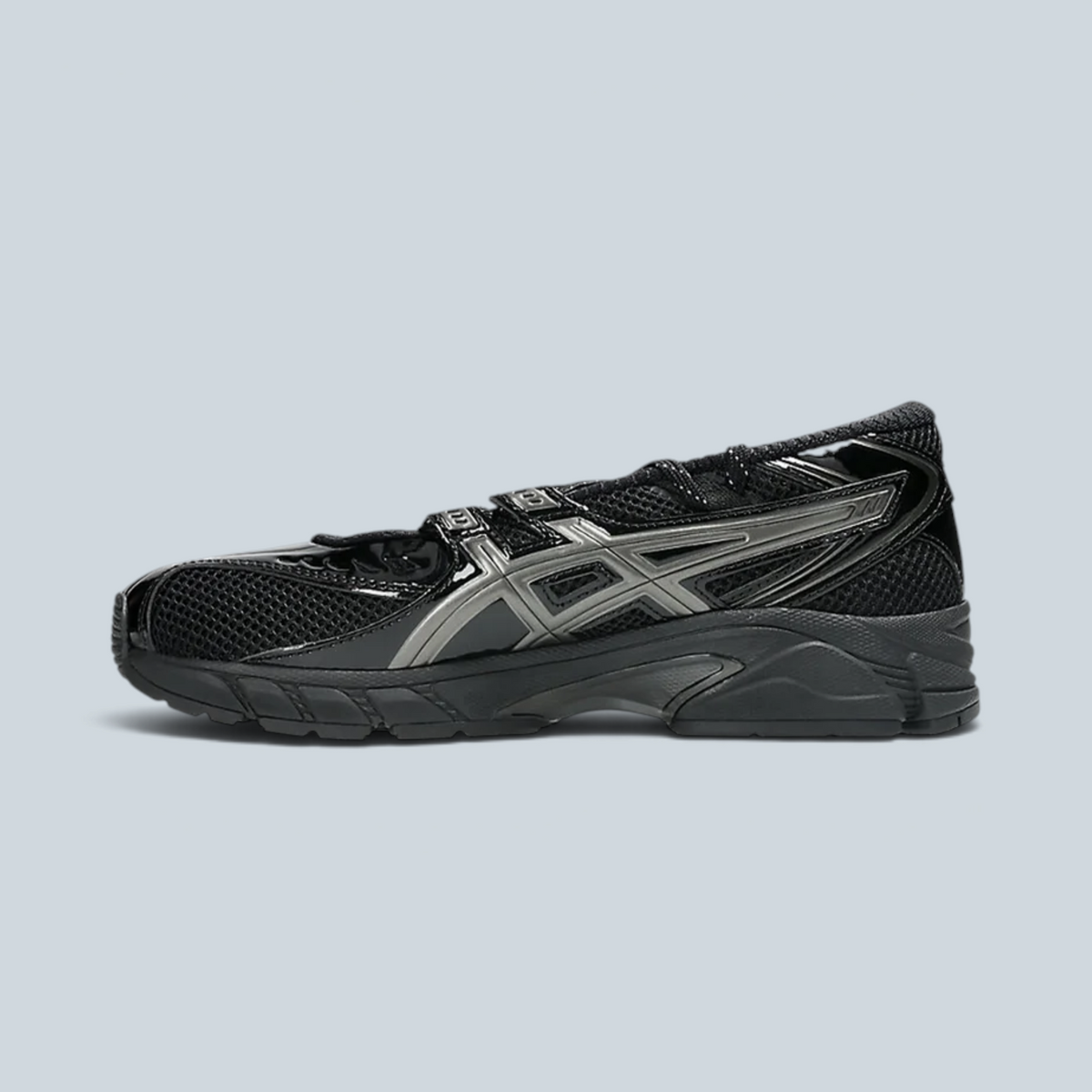 Baskets Saison GEL-DS TRAINER SP noires et gris acier en mesh avec amorti GEL et design hybride ballerine