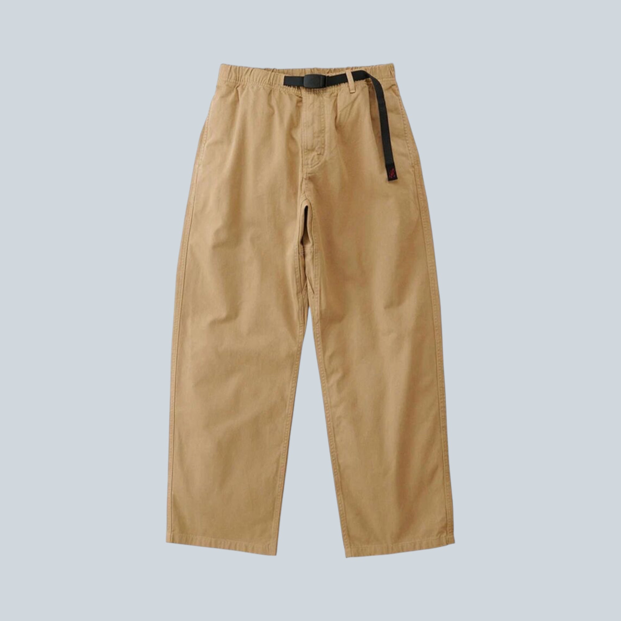 Pantalon droit Saison Gramicci en sergé de coton couleur chino avec ceinture intégrée réglable