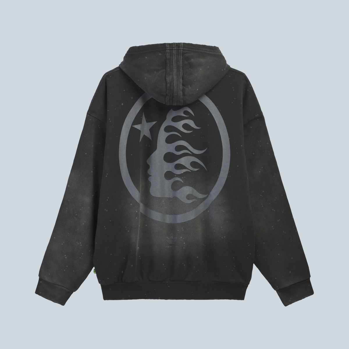 Sweat à capuche noir Saison Hellstar pour adidas en jersey de coton avec logo graphique au dos