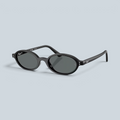 Lunettes de soleil Saison RB4472 ovales en nylon noir avec verres polarisés gris et protection UV400