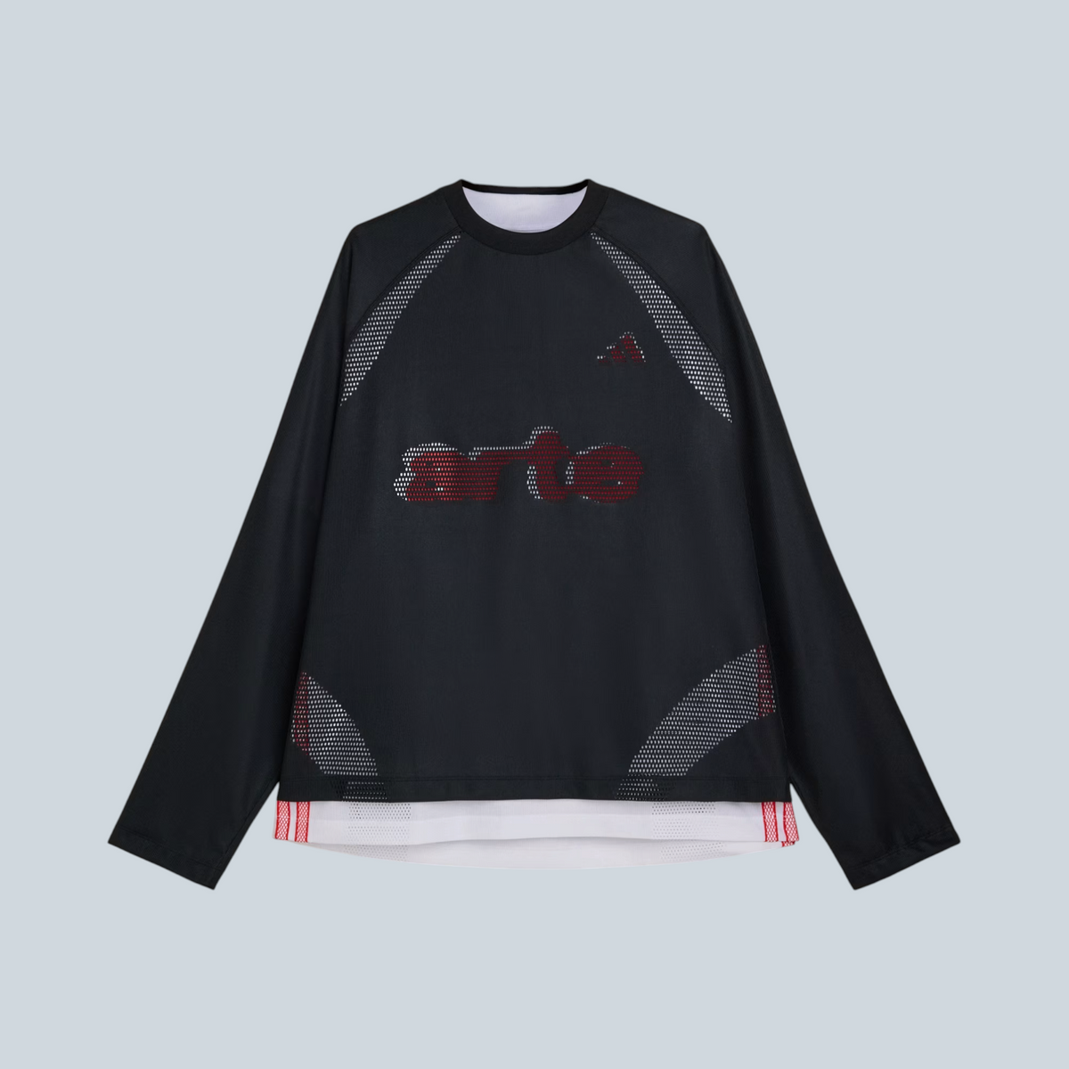 Maillot manches longues Saison Arte Antwerp x adidas noir et blanc style football avec logo graphique
