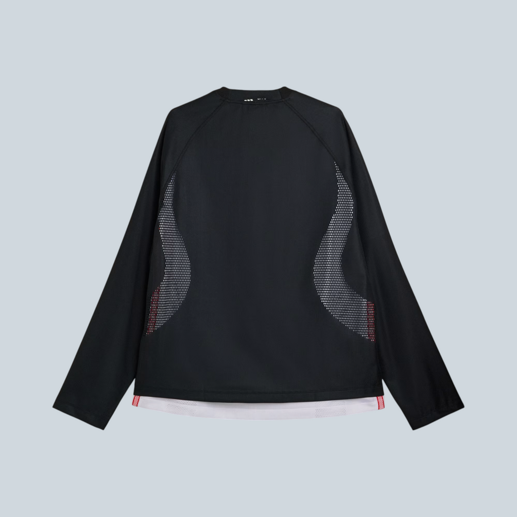 Maillot manches longues Saison Arte Antwerp x adidas noir et blanc style football avec empiècements en mesh