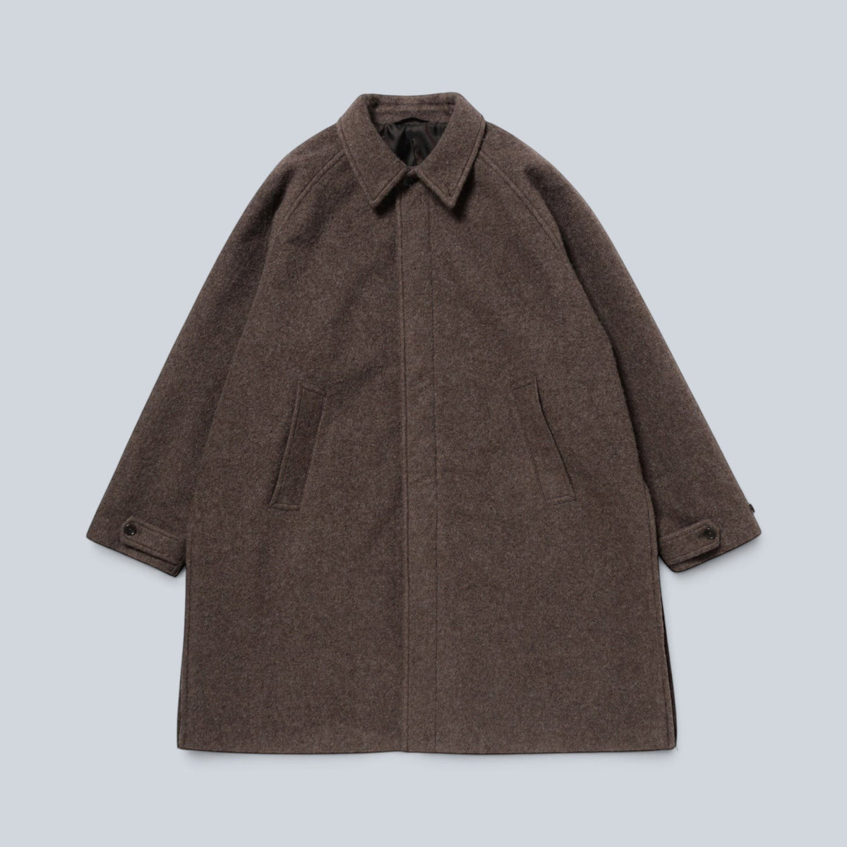 Beams Tweed Coat Light Brown