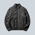 Veste isolante technique noire Saison Merapi avec matelassage synthétique, col montant et fermeture zippée