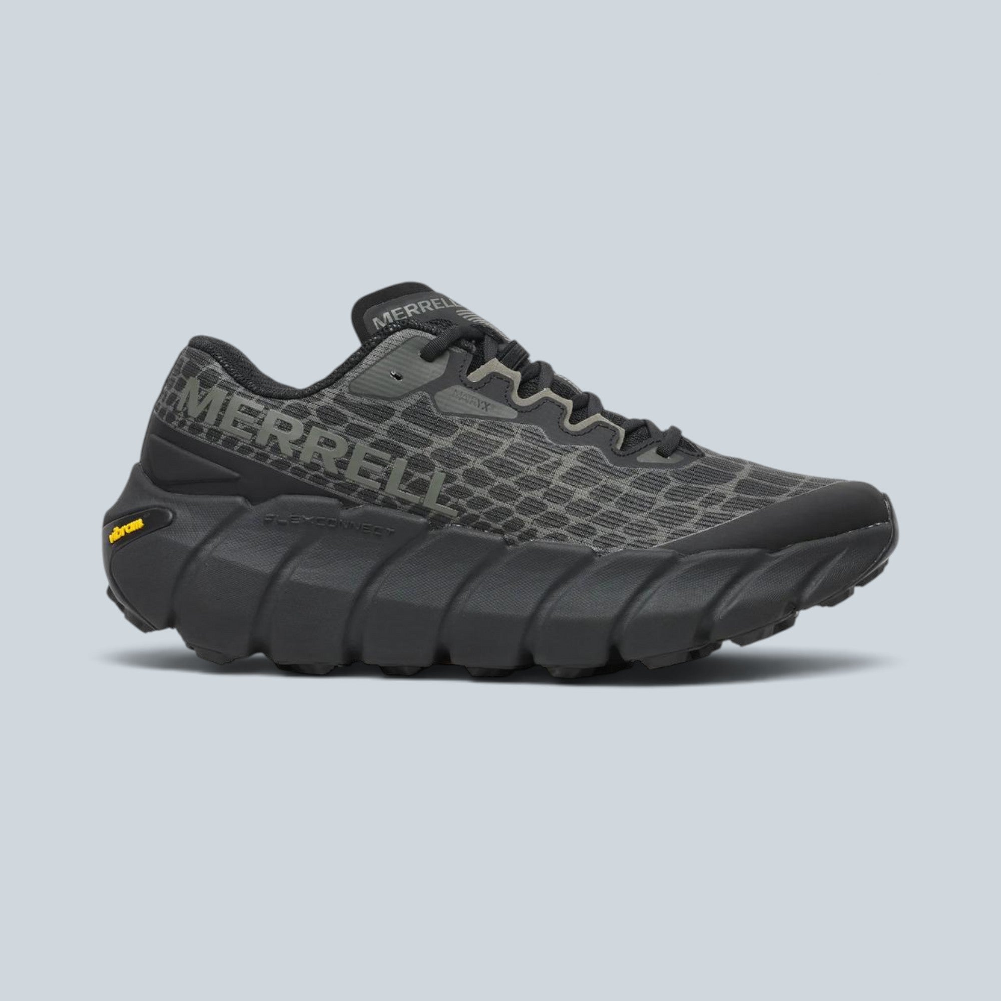 Chaussures de trail Saison Merrell MTL Adapt noires et grises avec semelle Vibram robuste