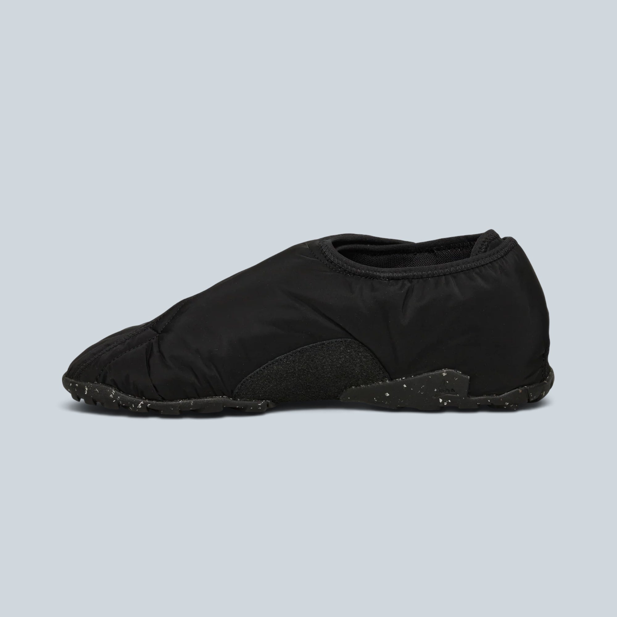 Sandale de marche Saison Night Walker noire en polyamide et cuir de veau avec semelle en caoutchouc moucheté