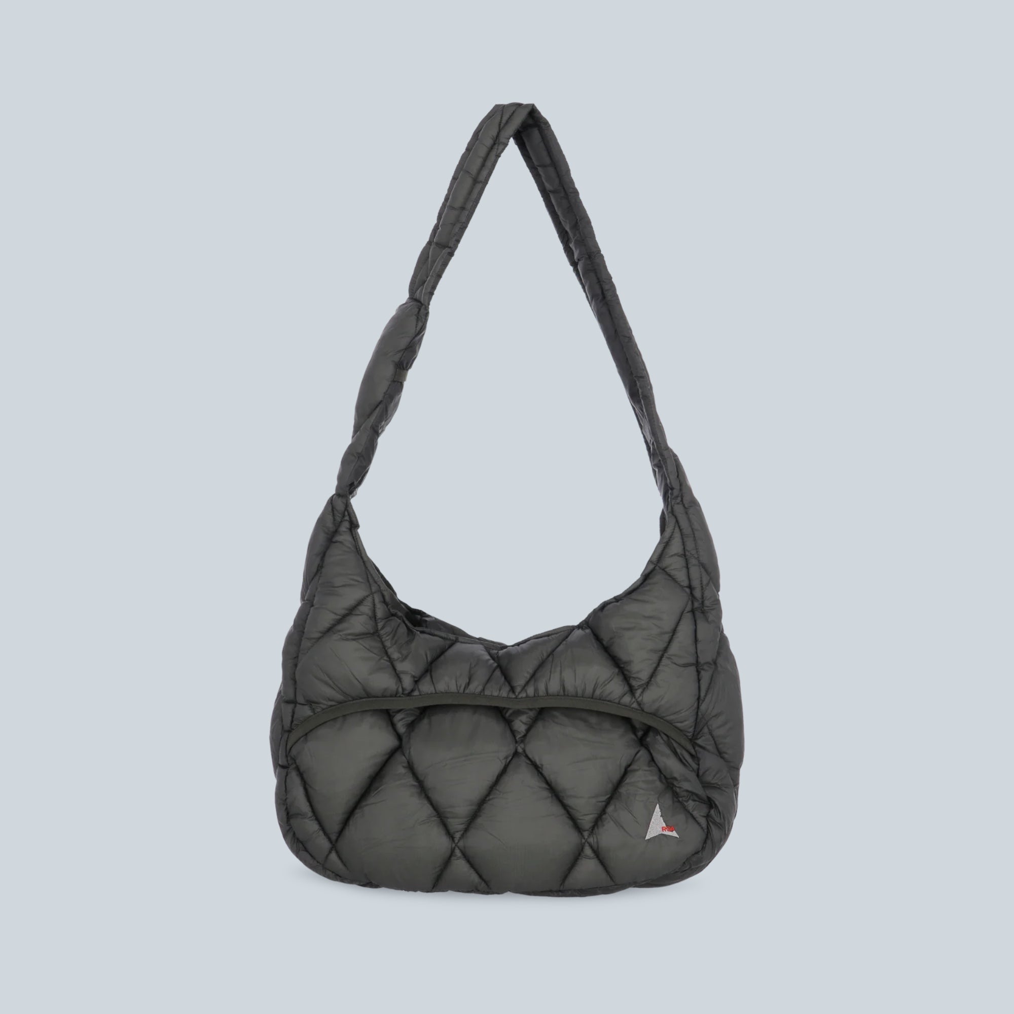 Sac pliable matelassé noir Saison Nuna en toile polyamide avec bandoulière confortable et design léger