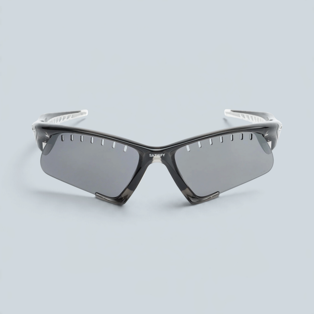 Lunettes de soleil Saison Oakley x Satisfy Suture Jacket gris fumé avec verres ventilés Prizm Black