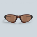 Lunettes de soleil Saison Oakley Straight Jacket 99 avec monture marron mat et verres Prizm Tungsten