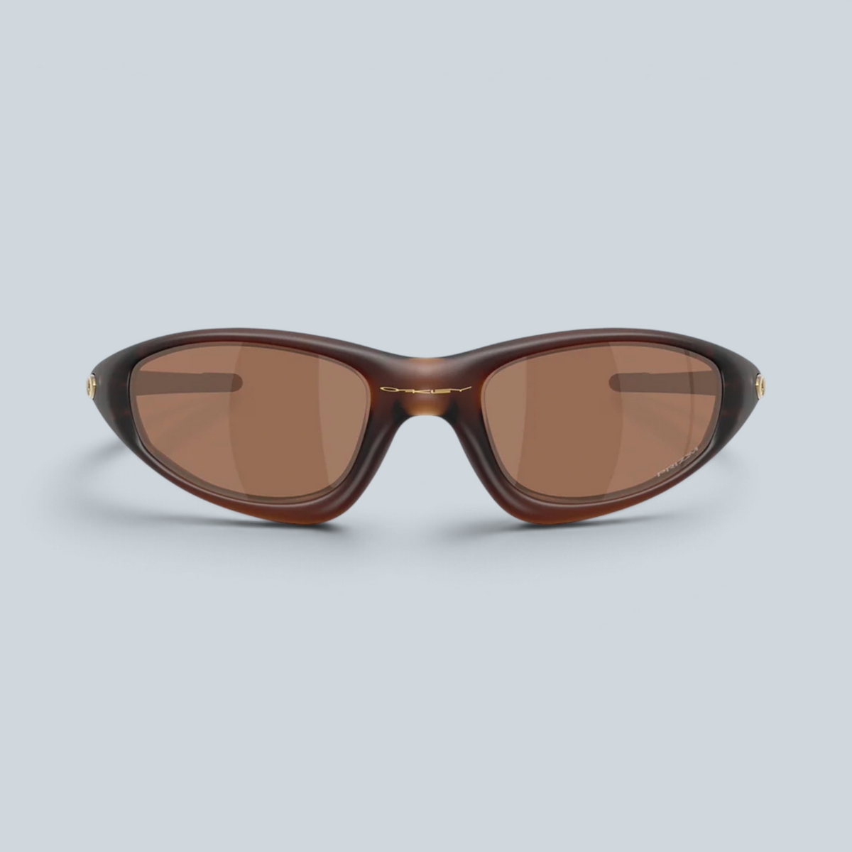 Lunettes de soleil Saison Oakley Straight Jacket 99 avec monture marron mat et verres Prizm Tungsten