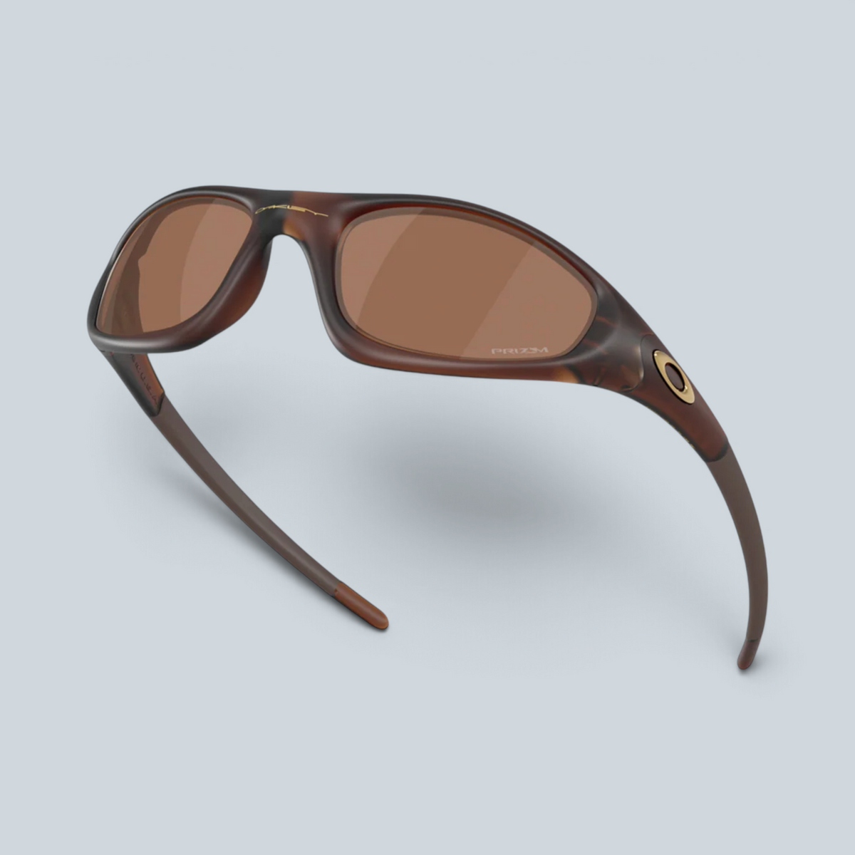 Lunettes de soleil Oakley Straight Jacket 99 Saison avec monture mate Rootbeer et verres Prizm Tungsten