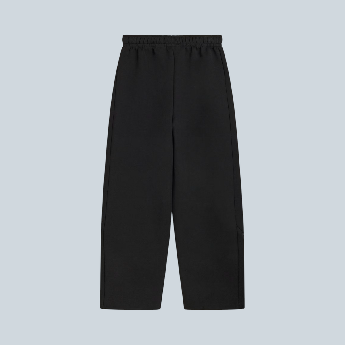 Pantalon de survêtement noir Saison Arte Z.N.E. en mélange de viscose et lin avec taille élastique