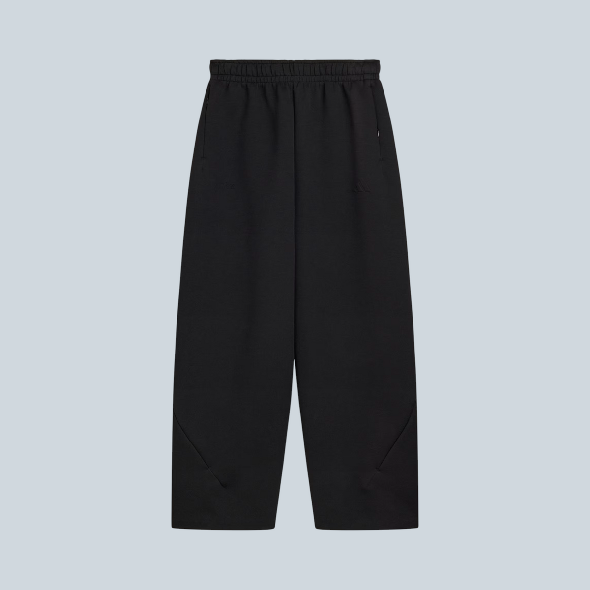 Pantalon de survêtement noir Saison Arte Z.N.E. en mélange de viscose et lin avec coupe décontractée