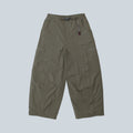 Pantalon balloon Saison en nylon recyclé couleur olive brûlé avec ceinture intégrée et poches zippées