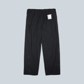 Pantalon jogger noir Saison Space-O en tissu perforé avec taille élastique, cordon de serrage et poches zippées