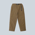 Pantalon Saison en nylon marron à motif mini carreaux avec ceinture intégrée et coupe workwear décontractée