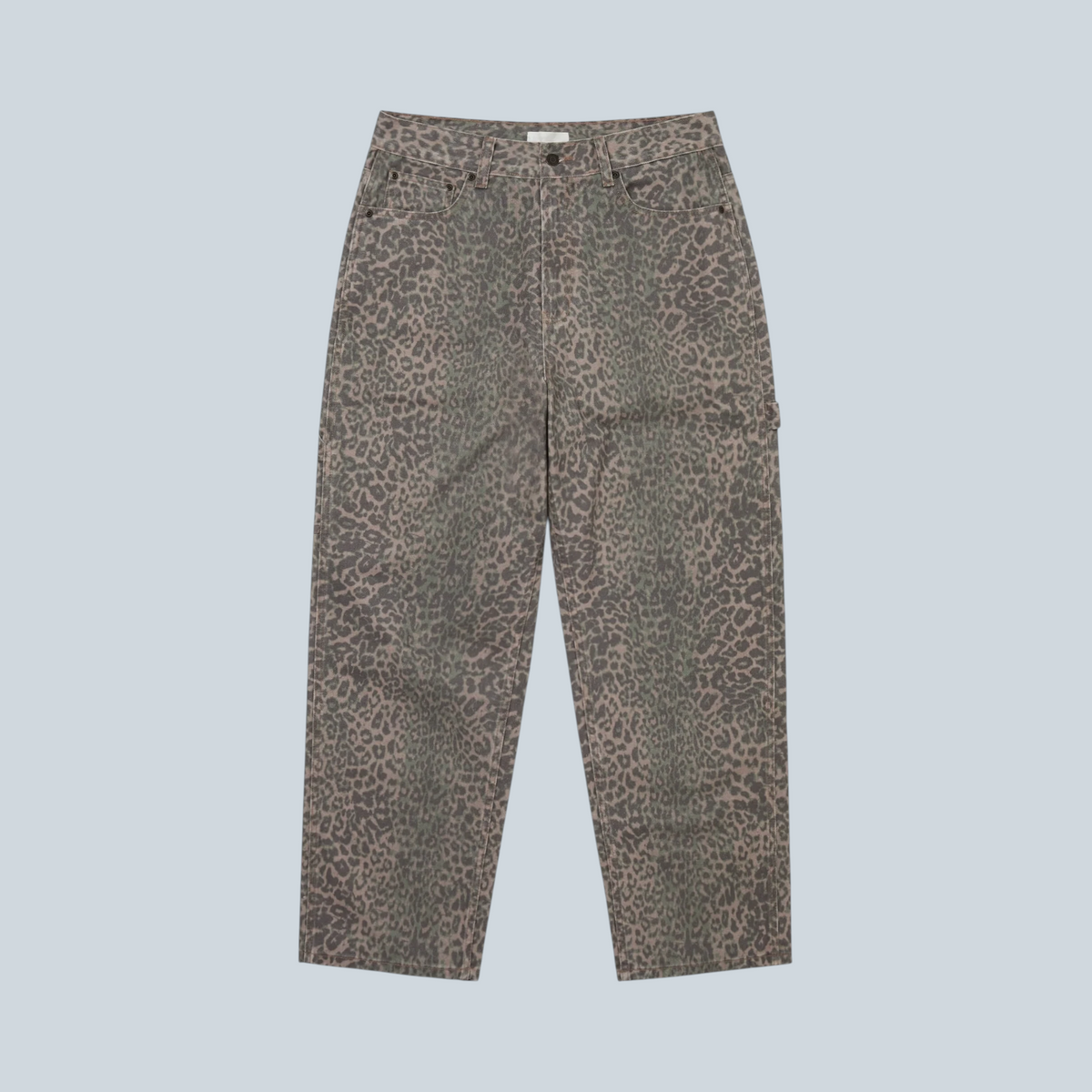 Pantalon de peintre Saison thisisneverthat en toile de coton à motif léopard avec poches utilitaires