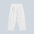 Pantalon de survêtement Saison Balloon Wide en molleton gris cendré avec taille élastiquée et plis sur le devant