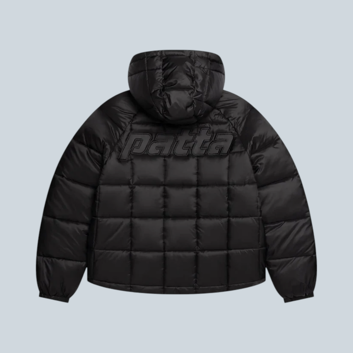 Patta Square Quilted Puffer Jacket Black