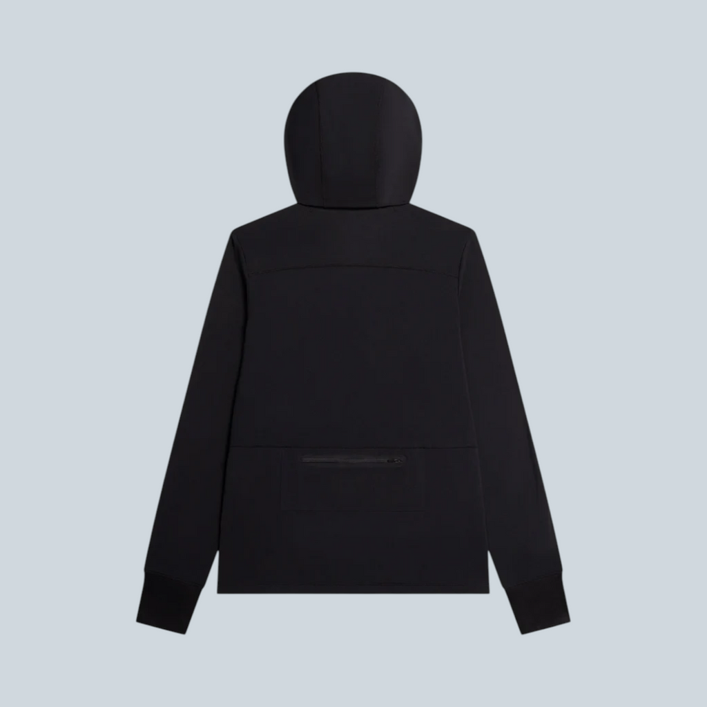 Patta Technical Hooded Sweater Black, vue 2