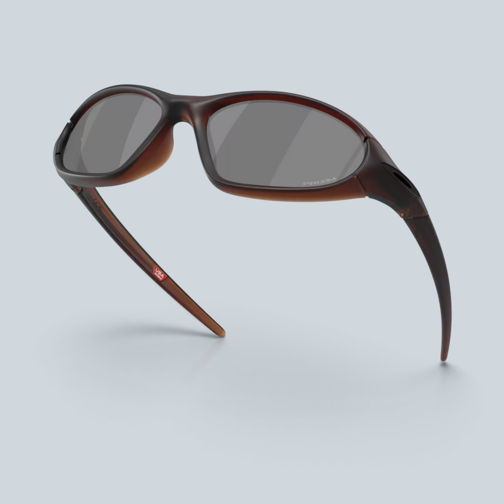 Lunettes de soleil Saison Portal Jacket avec monture O Matter marron mat et verres Prizm Black enveloppants
