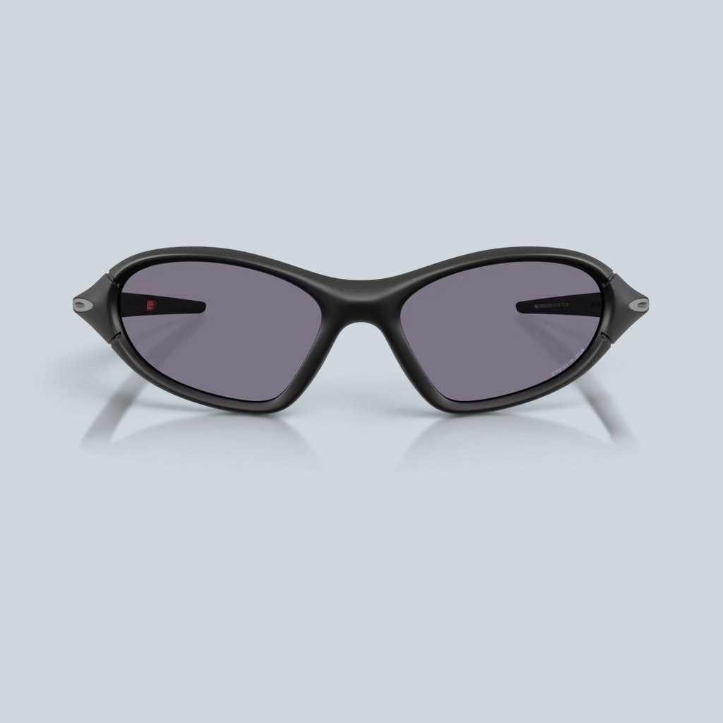 Lunettes de soleil Saison Portal Jacket avec monture noire mate et verres Prizm Grey enveloppants