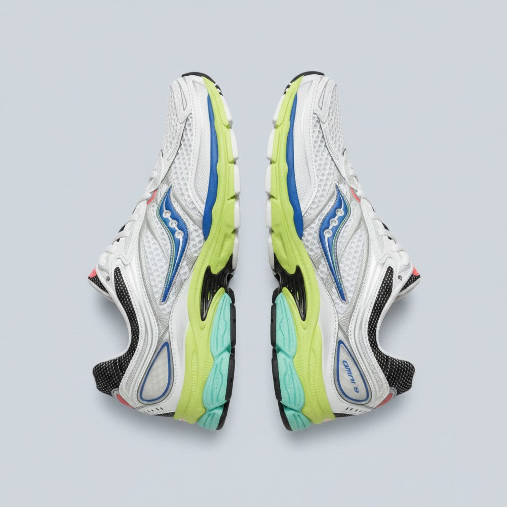 Saucony Progrid Omni 9 Sneakers White Tart, vue 5