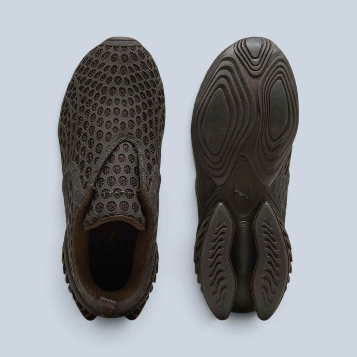 Baskets Saison Puma Cell Geo 1 Cage marron chocolat avec structure alvéolée et semelle extérieure texturée